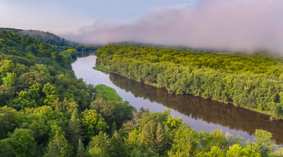 This view would be very different if community and civic leaders had not worked hard for the lower St. Croix River’s protection. Credit: Craig Blacklock