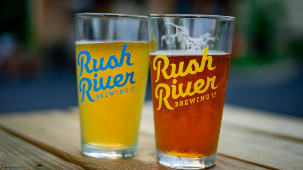 Summer in a glass at Rush River Brewing. (Photo: Kate Wright, Wild Rivers Conservancy)