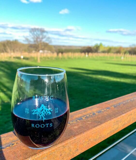 Kicking back at Rustic Roots Winery. (Photo: Kate Wright, Wild Rivers Conservancy)