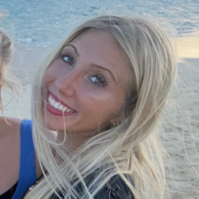 a photo of a young woman with blonde hair