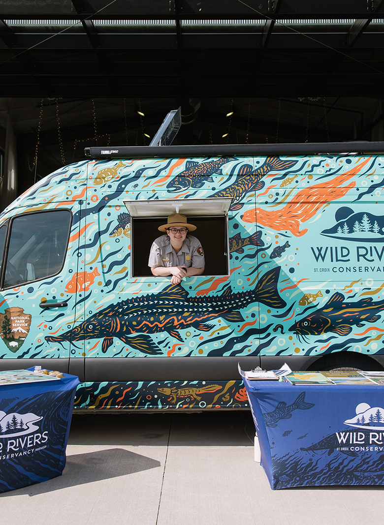 EDDY parked at Wild Rivers Fest
